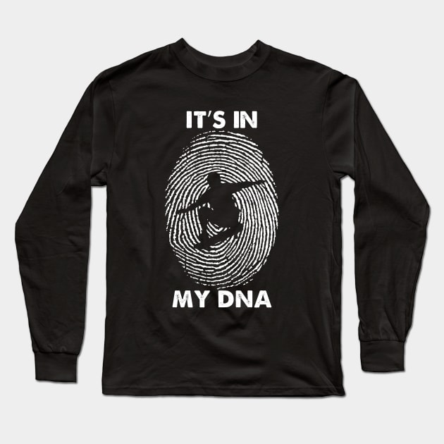 Skateboarding Funny It's in my DNA t gift for skaters Long Sleeve T-Shirt by ChrifBouglas